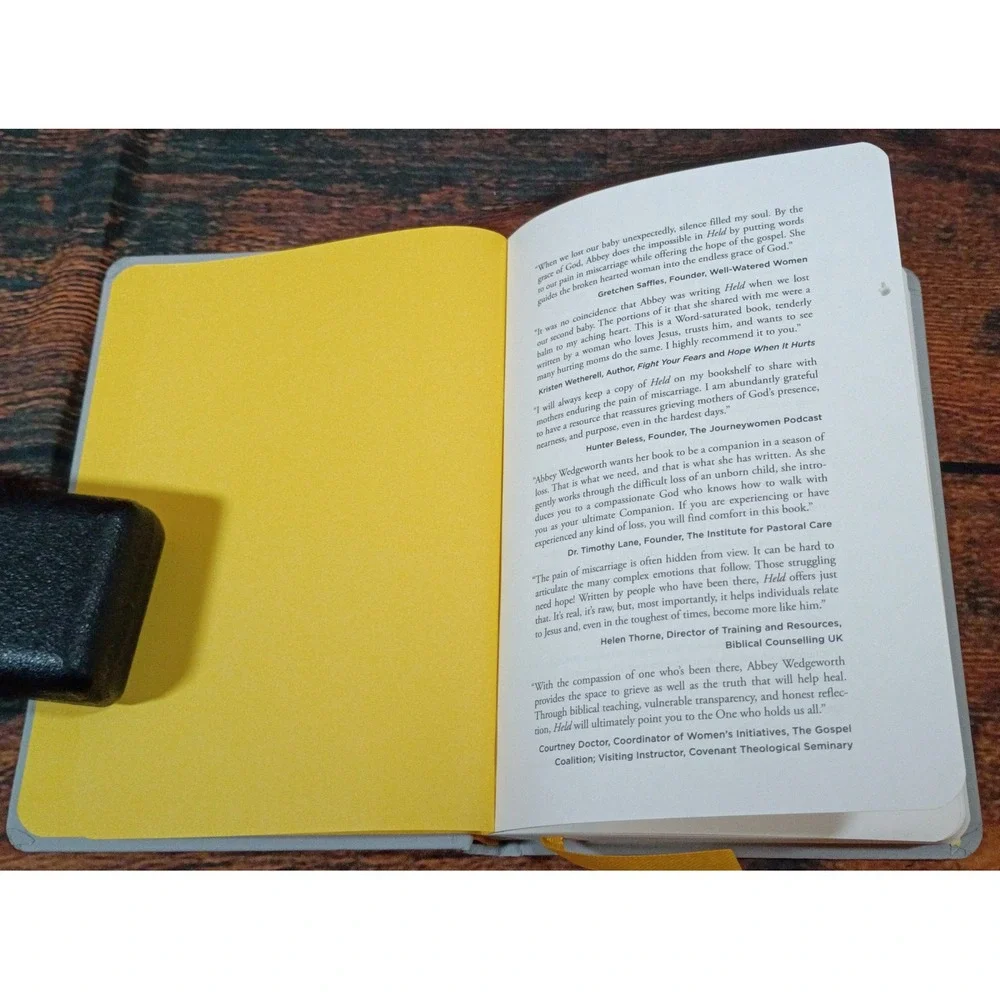 Held Abbey Wedgeworth Miscarriage Devotional Biblical Reflections Hardcover Book